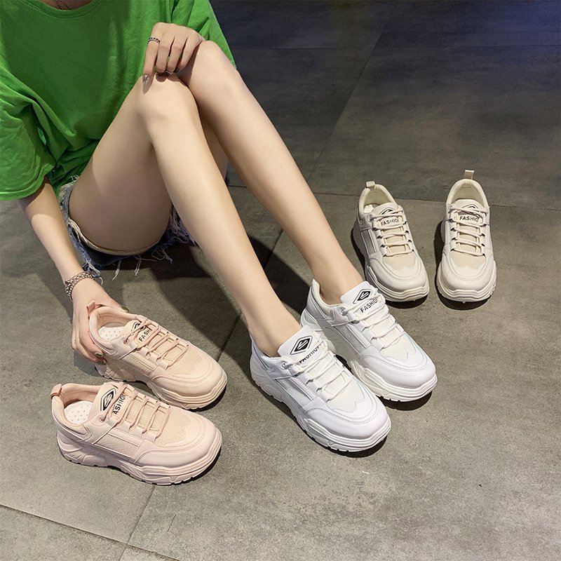 2021 spring new sports shoes female students female street shooting breathable women's shoes