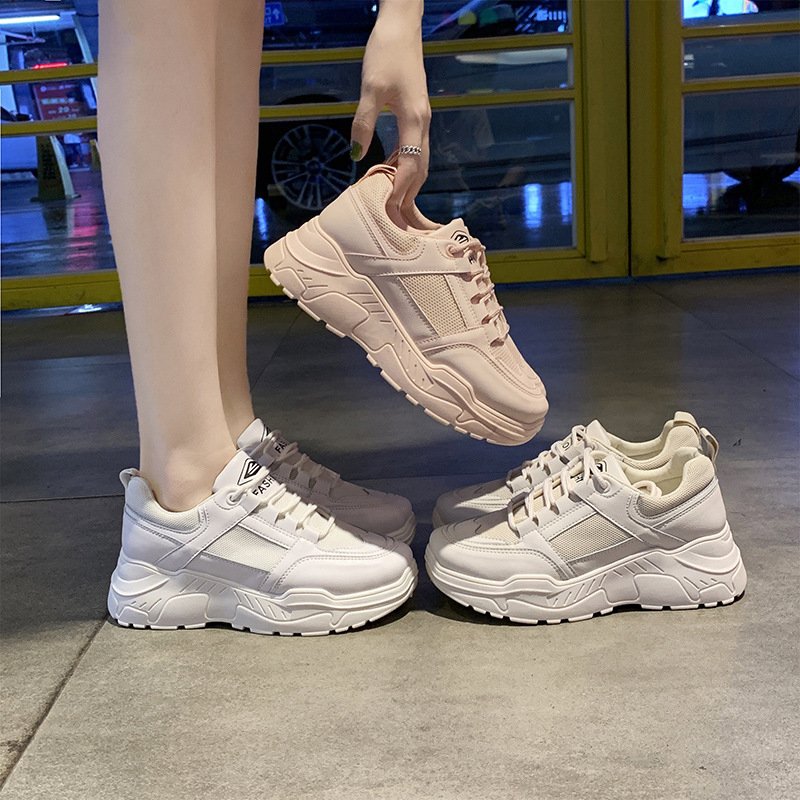 2021 spring new sports shoes female students female street shooting breathable women's shoes