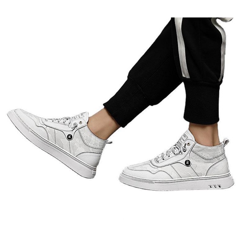 Men's sports shoes, sneakers, men's 2021 autumn and winter new white shoes, casual styles, high-top men's shoes trend