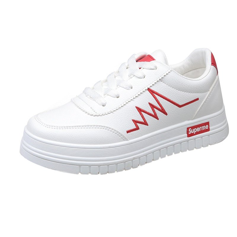 2021 spring and summer new white shoes female students casual shoes women's breathable thick-soled women's shoes