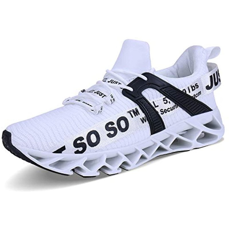 UMYOGO Women's Running Shoes Non Slip Athletic Tennis Walking Blade Type Sneakers 1-white